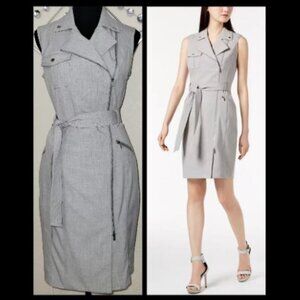Calvin Klein Lux Moto Tank Dress Size 4